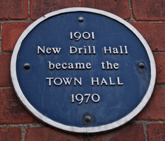 Photograph of commemorative plaque, Boston Road drill hall, Horncastle